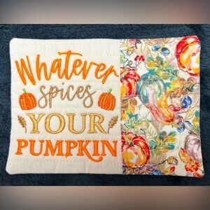 Hand Crafted Mug Rug Coaster Embroidered Cotton Fabric Padded Absorbs Liquid